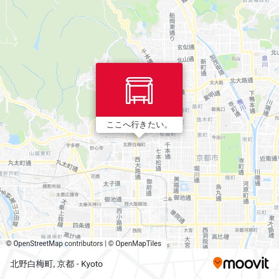 北野白梅町地図