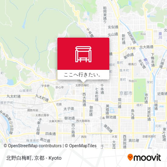 北野白梅町地図