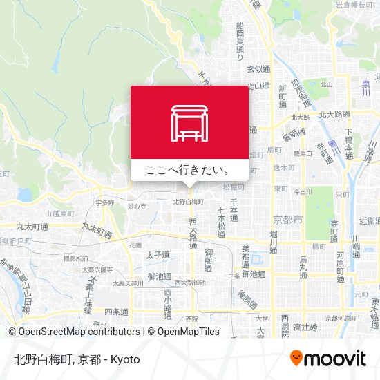 北野白梅町地図