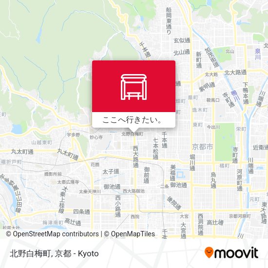 北野白梅町地図