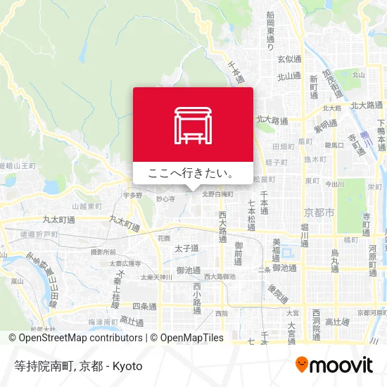 等持院南町地図