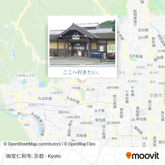 御室仁和寺地図