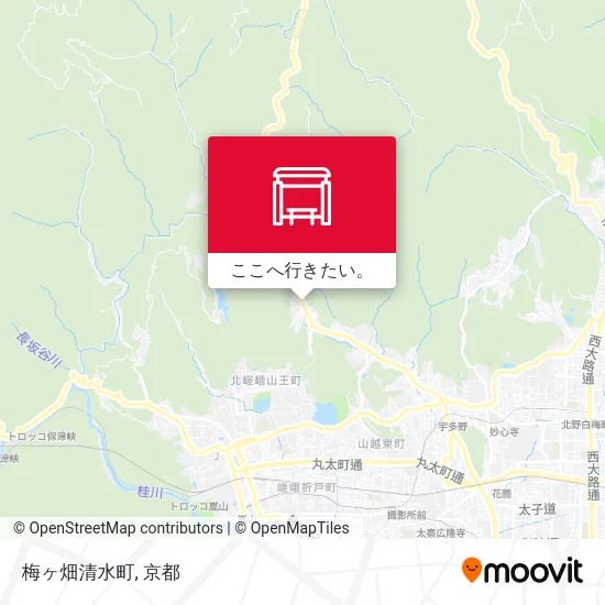 梅ヶ畑清水町地図