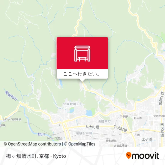 梅ヶ畑清水町地図