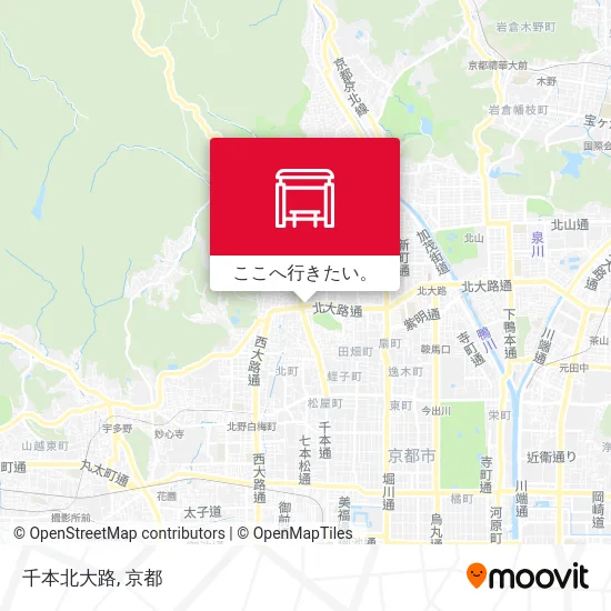 千本北大路地図