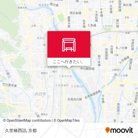 久世橋西詰地図