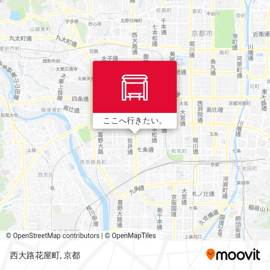 西大路花屋町地図