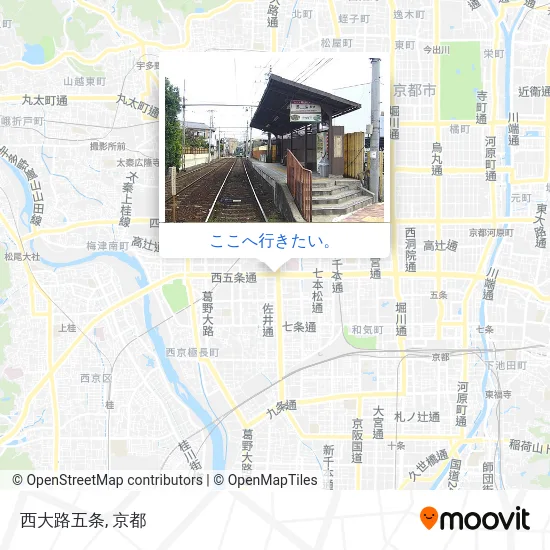 西大路五条地図