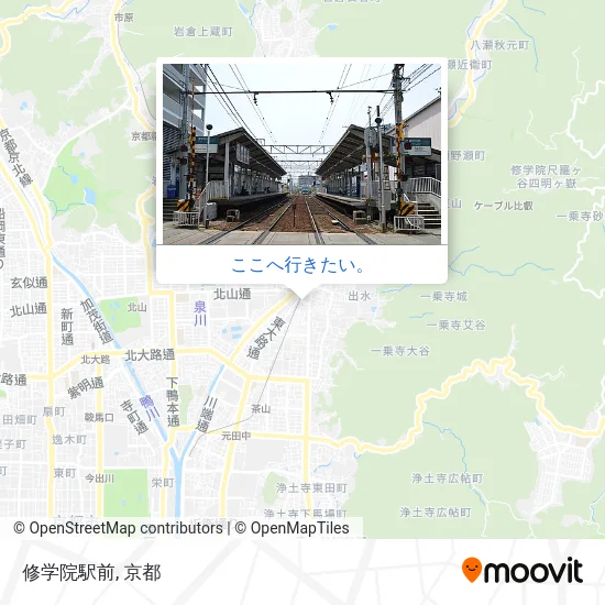 修学院駅前地図