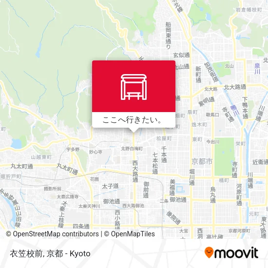 衣笠校前地図