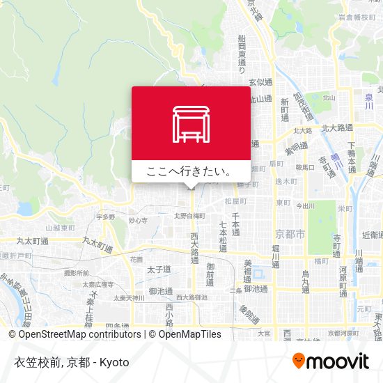 衣笠校前地図