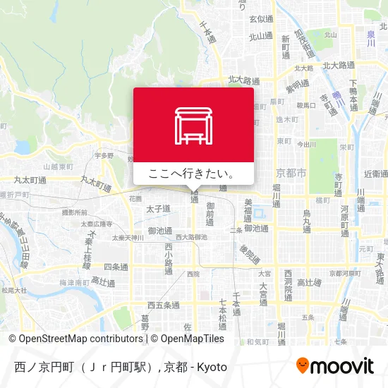西ノ京円町（Ｊｒ円町駅）地図