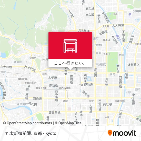 丸太町御前通地図