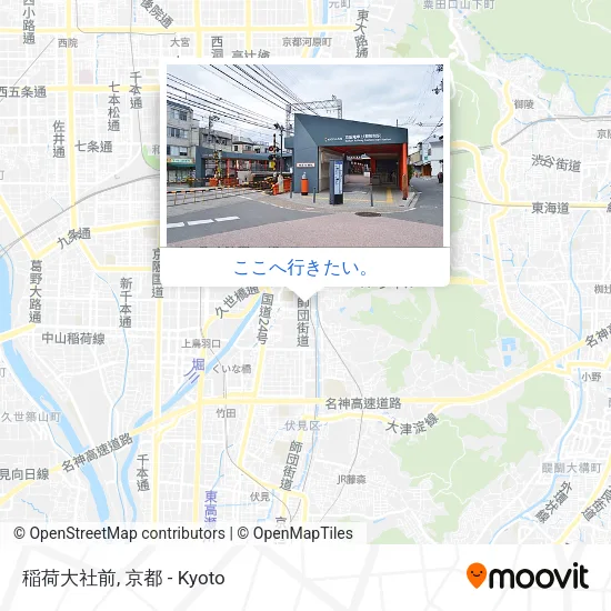 稲荷大社前地図