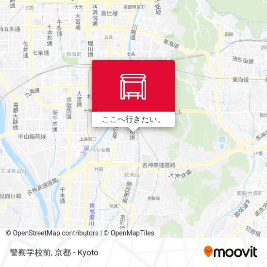 警察学校前地図