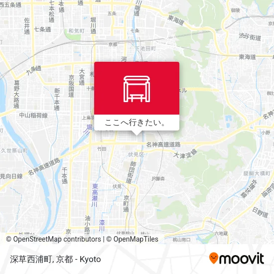 深草西浦町地図