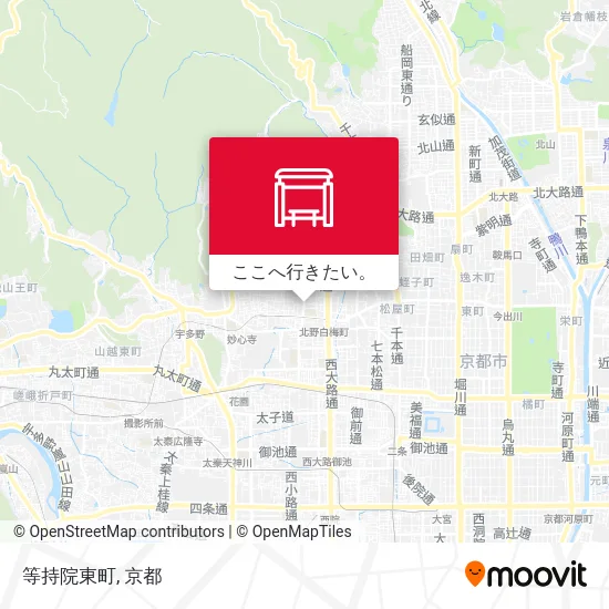 等持院東町地図