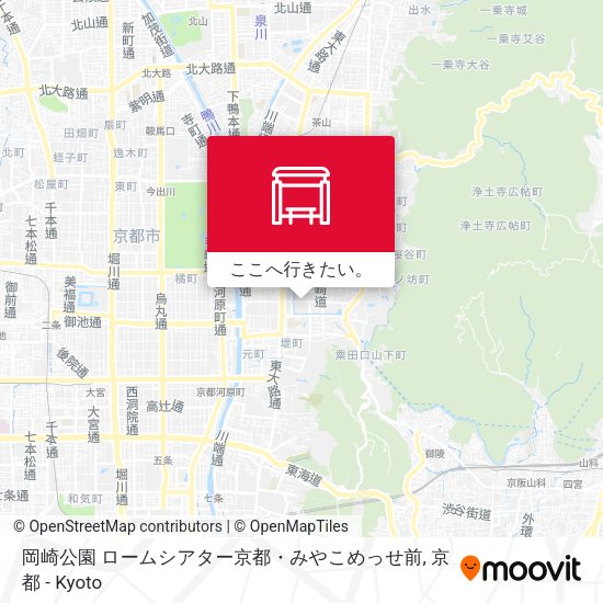 岡崎公園 ロームシアター京都・みやこめっせ前地図