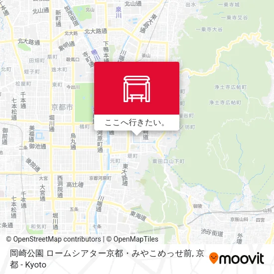 岡崎公園 ロームシアター京都・みやこめっせ前地図