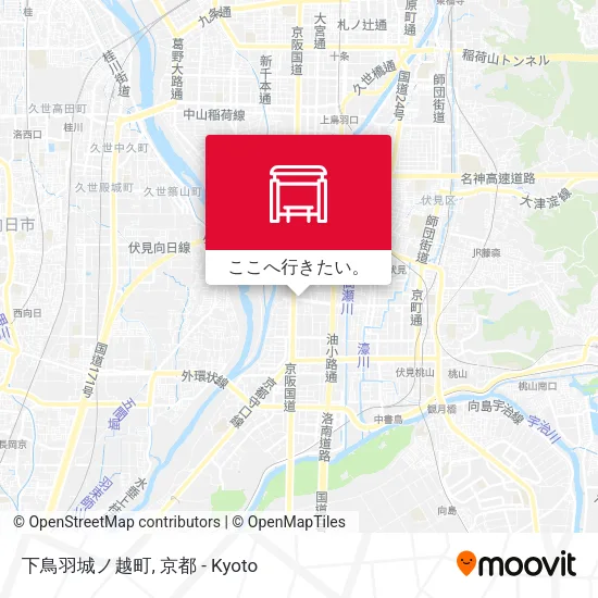 下鳥羽城ノ越町地図