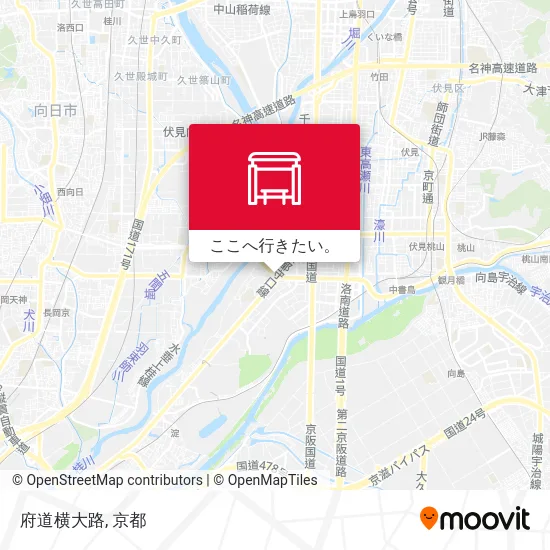 府道横大路地図