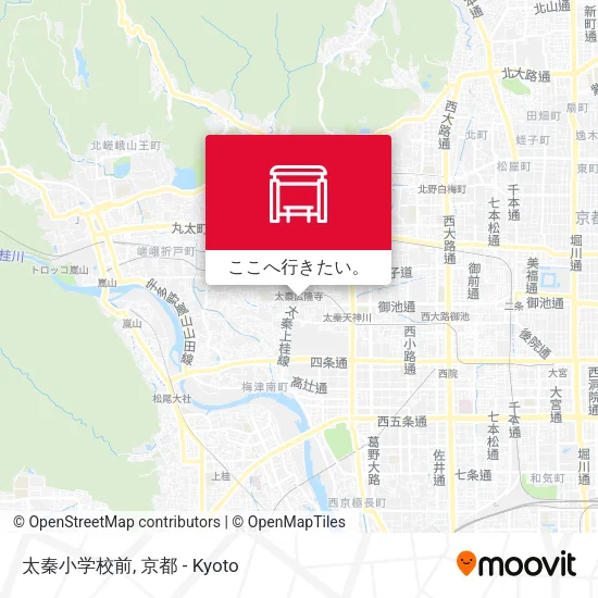 太秦小学校前地図