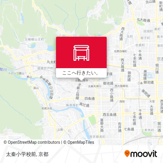 太秦小学校前地図