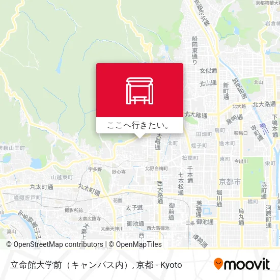 立命館大学前（キャンパス内）地図