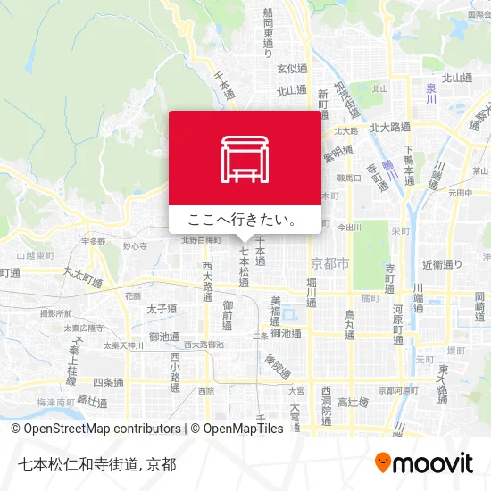 七本松仁和寺街道地図