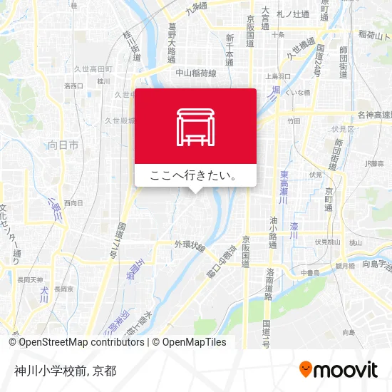 神川小学校前地図