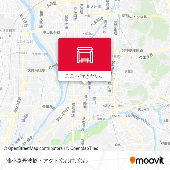油小路丹波橋・アクト京都前地図