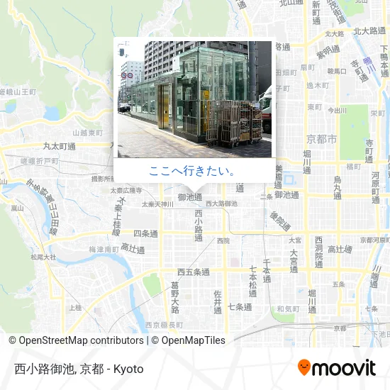 西小路御池地図
