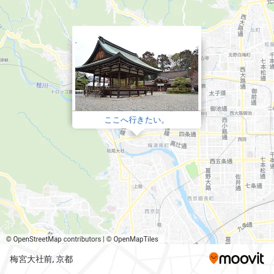 梅宮大社前地図