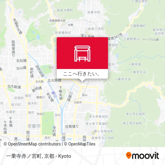 一乗寺赤ノ宮町地図