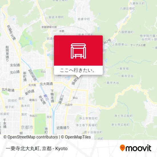 一乗寺北大丸町地図