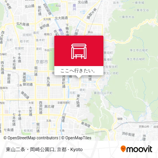 東山二条・岡崎公園口地図