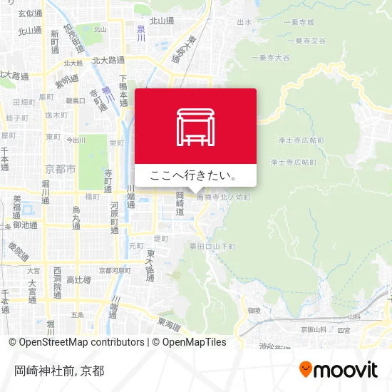 岡崎神社前地図