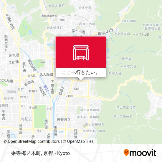 一乗寺梅ノ木町地図