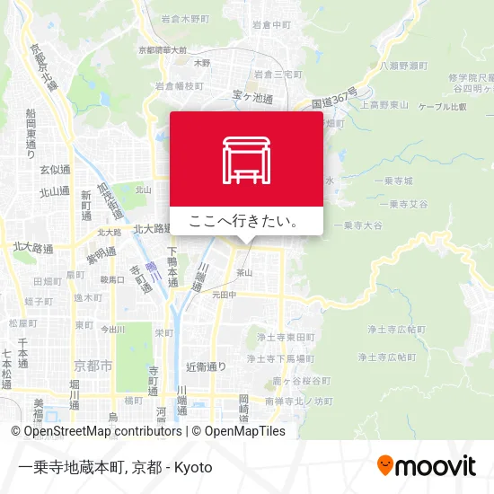 一乗寺地蔵本町地図