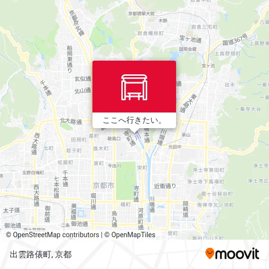 出雲路俵町地図