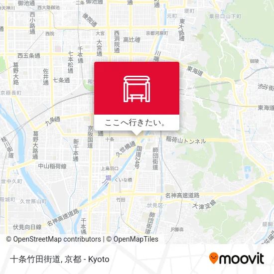 十条竹田街道地図