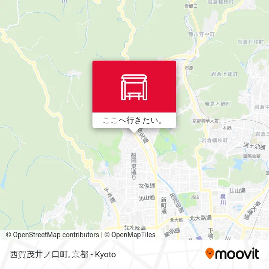 西賀茂井ノ口町地図