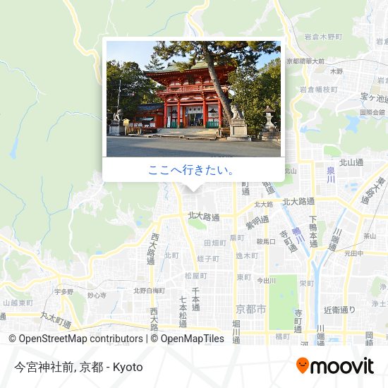 今宮神社前地図
