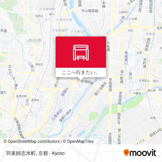 羽束師志水町地図