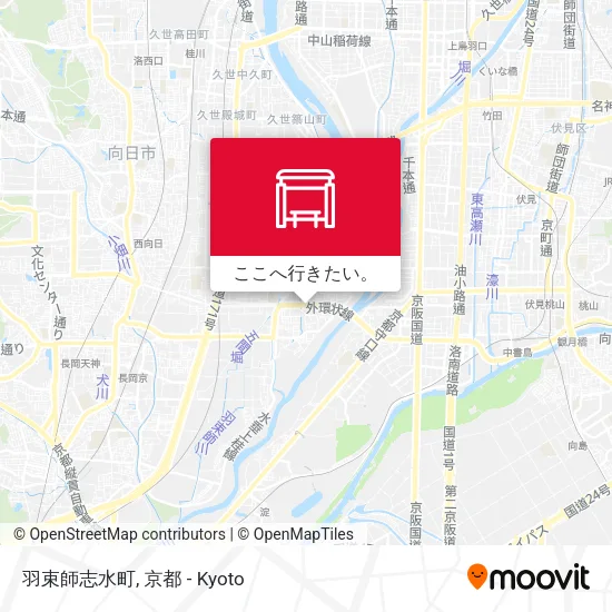 羽束師志水町地図