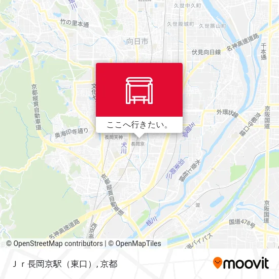 Ｊｒ長岡京駅（東口）地図