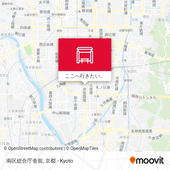 南区総合庁舎前地図