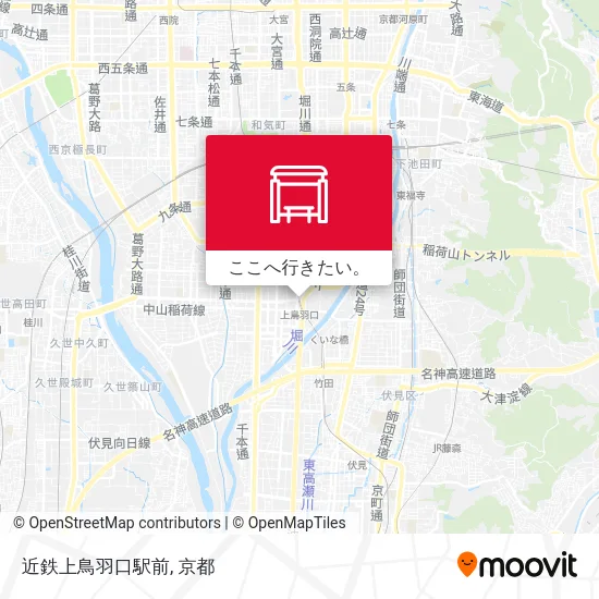 近鉄上鳥羽口駅前地図