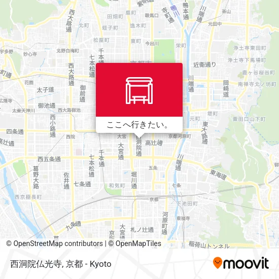 西洞院仏光寺地図