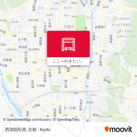 西洞院松原地図